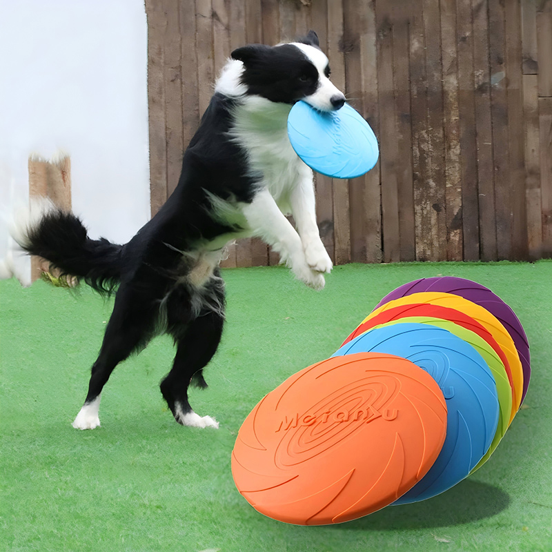 Flying Disc Dog Training Toy - Mainan Cakram Terbang Silikon Multifungsi untuk