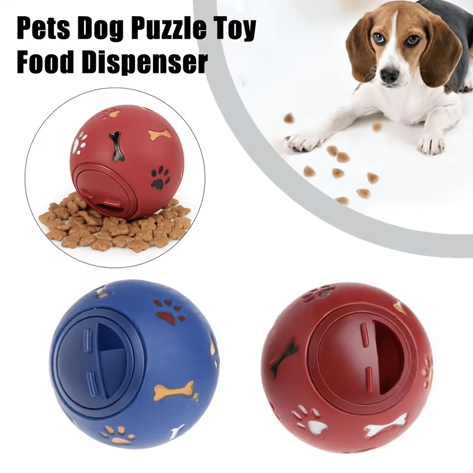 Dog Puzzle Feeder Toy - Bola Pemberi Makan untuk Anjing &