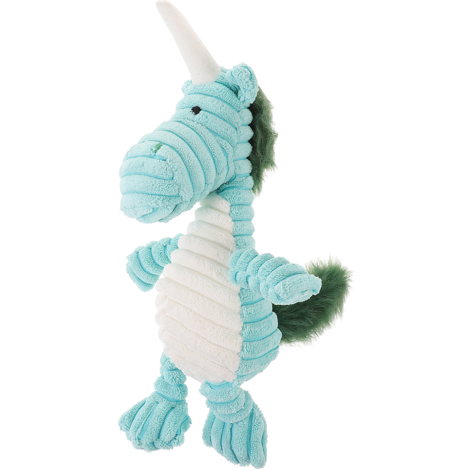 Flying Disc Dog Training Toy - Mainan Anjing Berbunyi Berbentuk Unicorn Bergaris,