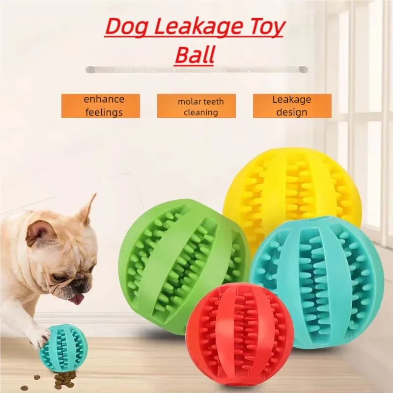 Dog Puzzle Feeder Toy - Bola Mainan Anjing Silikon Tahan Gigitan