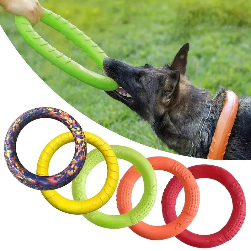 Flying Disc Dog Training Toy - Mainan Anjing, Cakram Terbang EVA, Ring