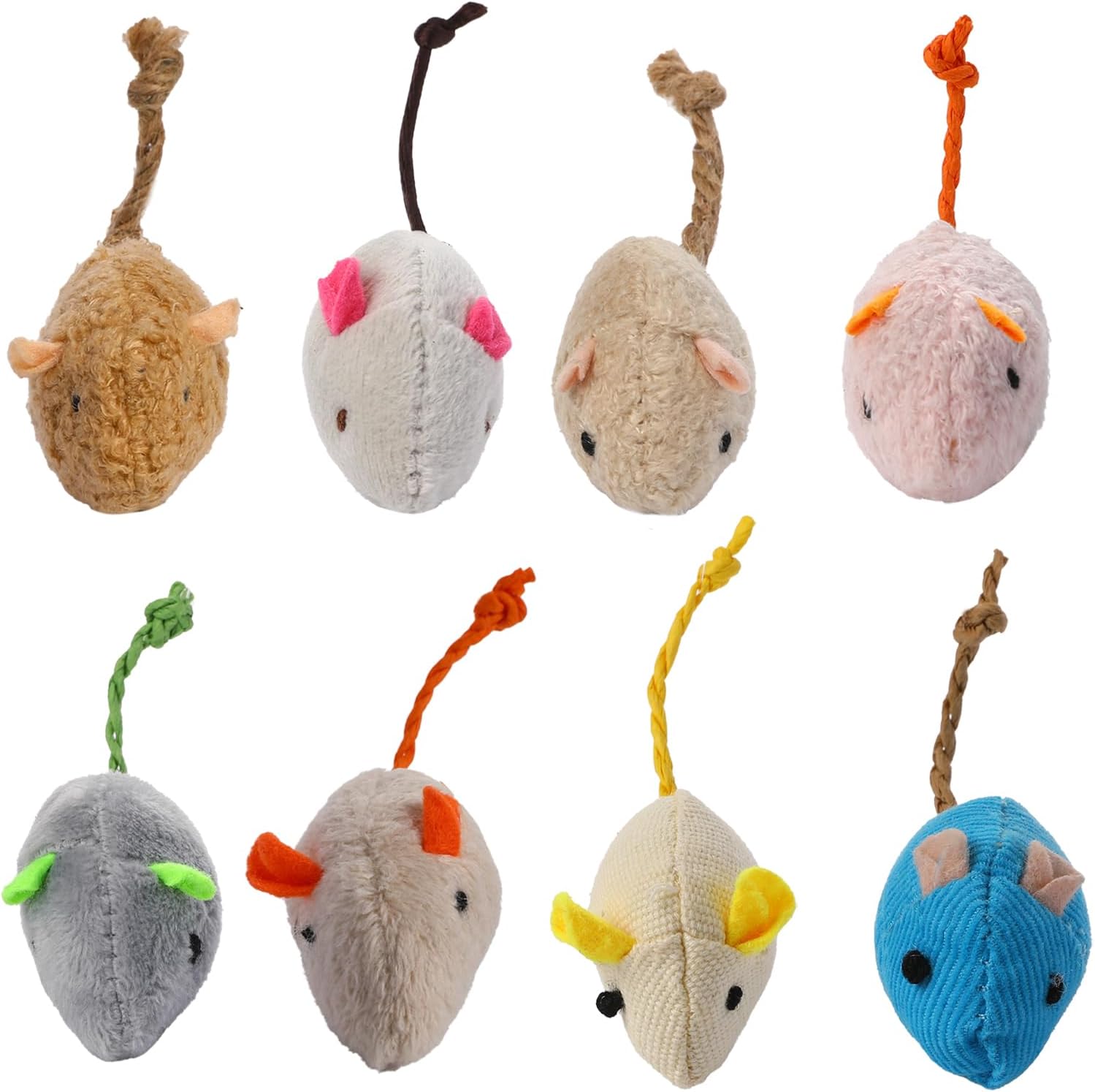 Catnip Interactive Plush Mouse - 8 mainan kucing dan tikus interaktif