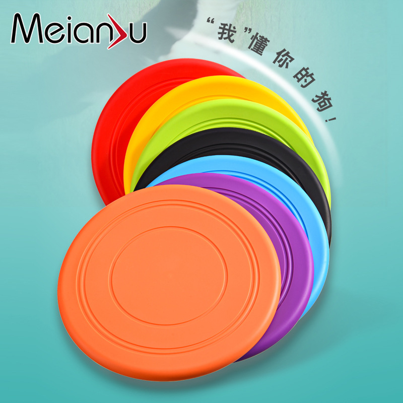 Flying Disc Dog Training Toy - Mainan Anjing Terapung Tahan Gigitan, Soft