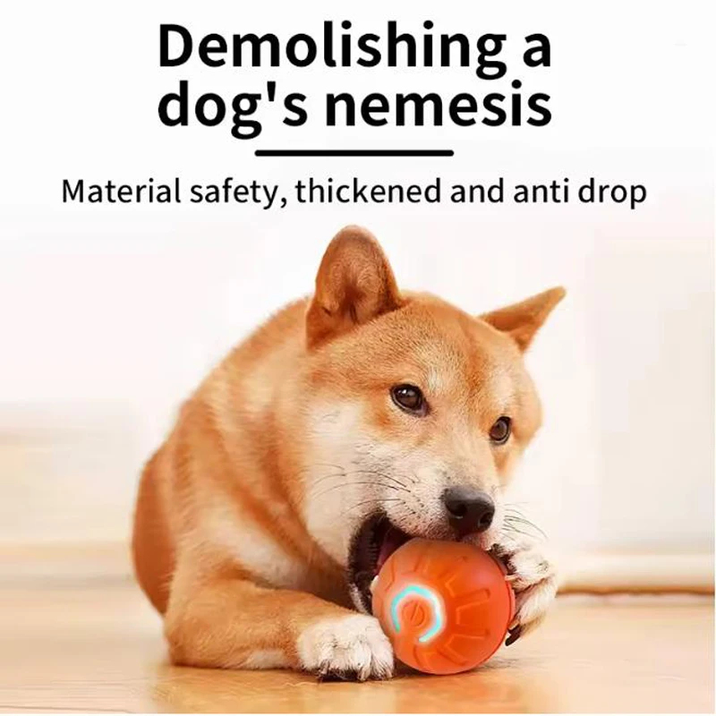 Automatic Moving Dog Ball - Bola Mainan Interaktif Cerdas untuk Hewan