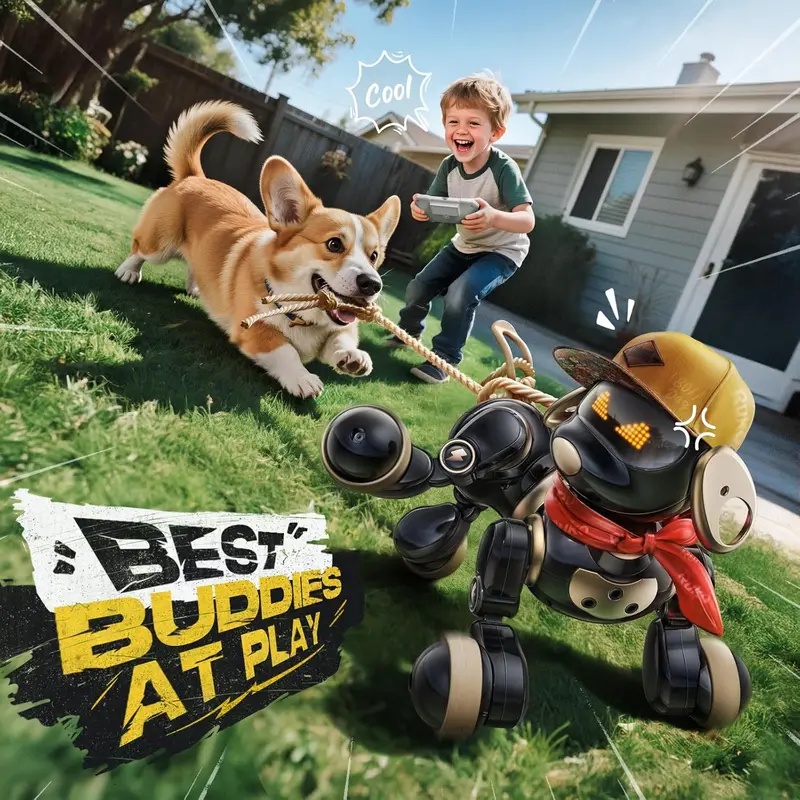Dog Toys - Mainan Anjing Robot Pintar dengan Kontrol