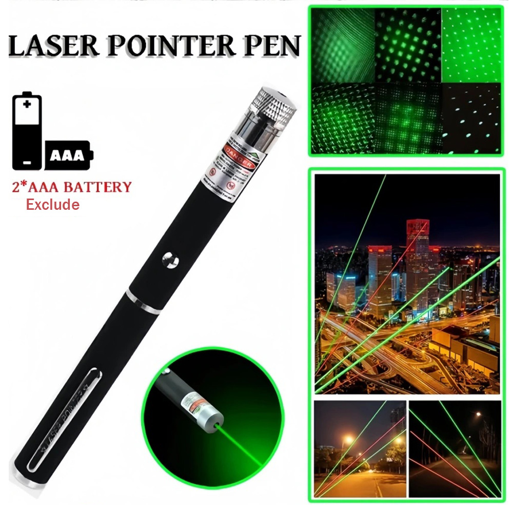 Laser Pointer Cat Toy Automatic - (Tidak menyediakan baterai) Alat Pengajaran Pointer