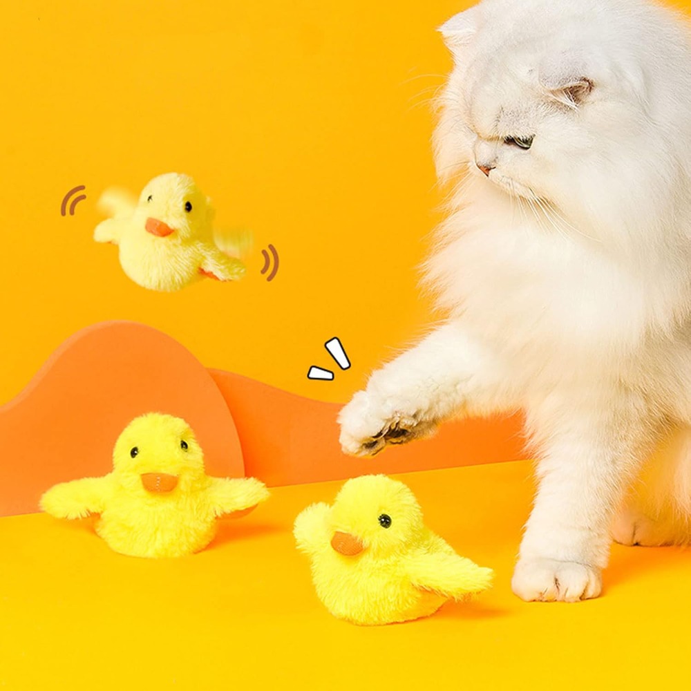 Catnip Interactive Plush Mouse - Mainan Bebek Elektrik Interaktif untuk Kucing,