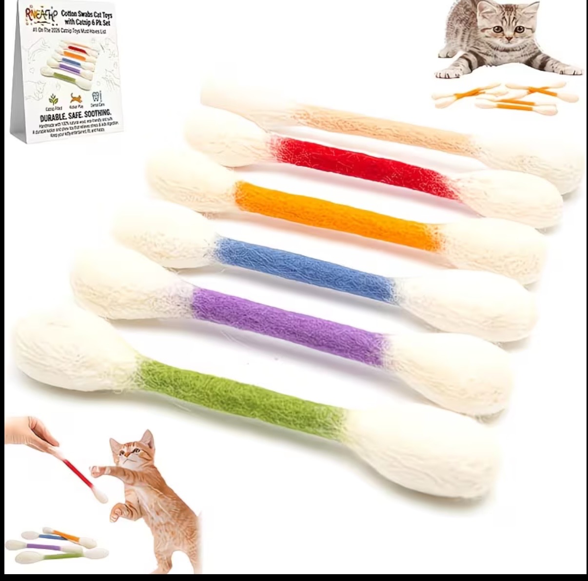 Set Mainan Kucing 6 in 1, Main - Catnip Interactive Plush Mouse ulasan dan harga