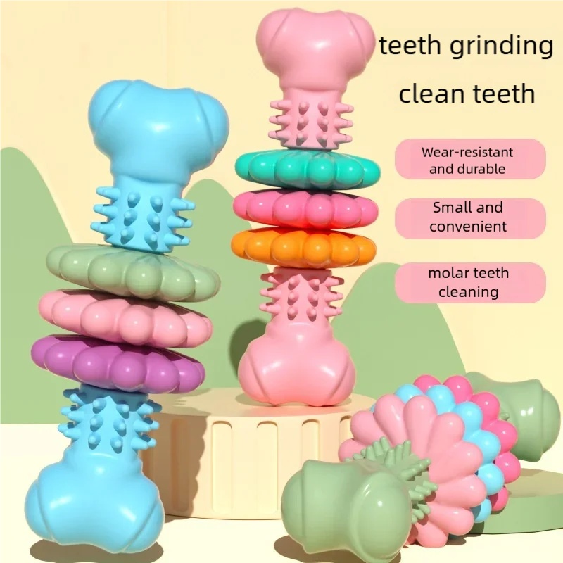 Mainan Kunyah Anjing TPR Tahan - Teeth Cleaning Dog Chew Bone ulasan dan harga