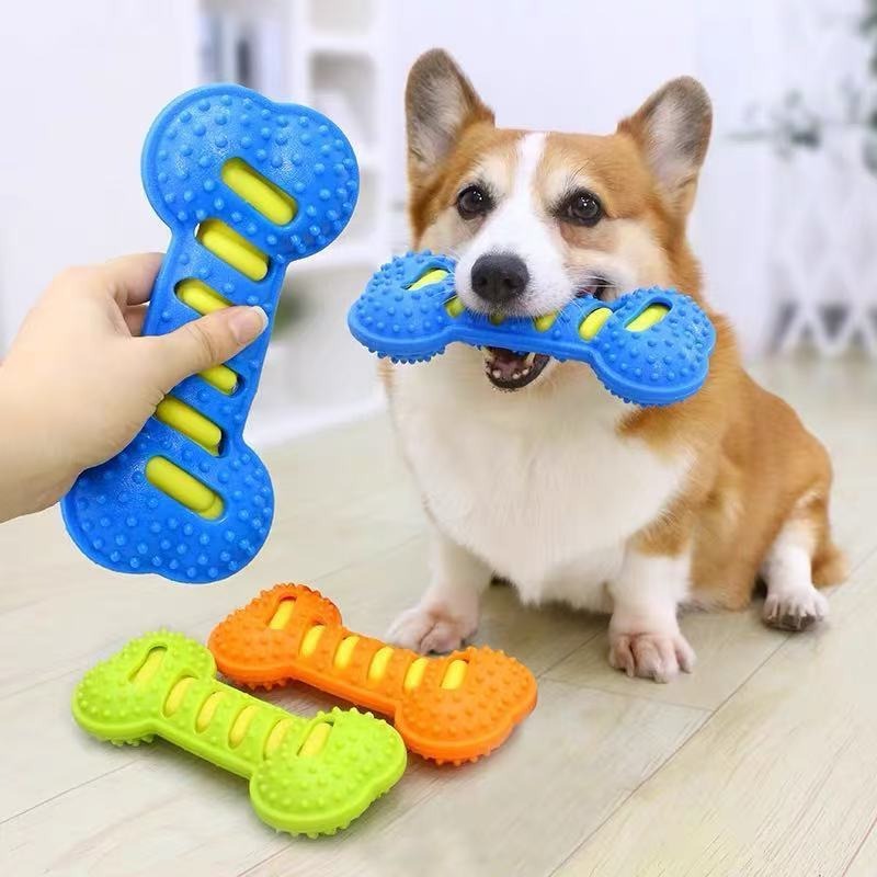 Stik Gigit Karet untuk Anjing, - Teeth Cleaning Dog Chew Bone ulasan dan harga