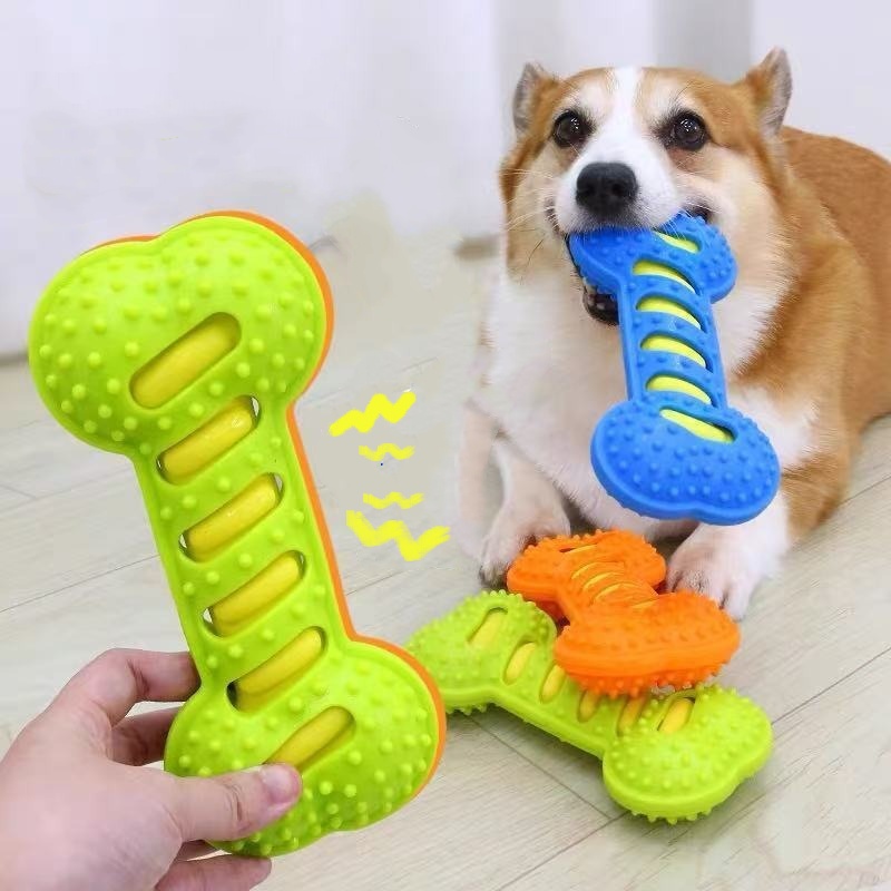 Stik Gigit Karet untuk Anjing, - Teeth Cleaning Dog Chew Bone ulasan dan harga