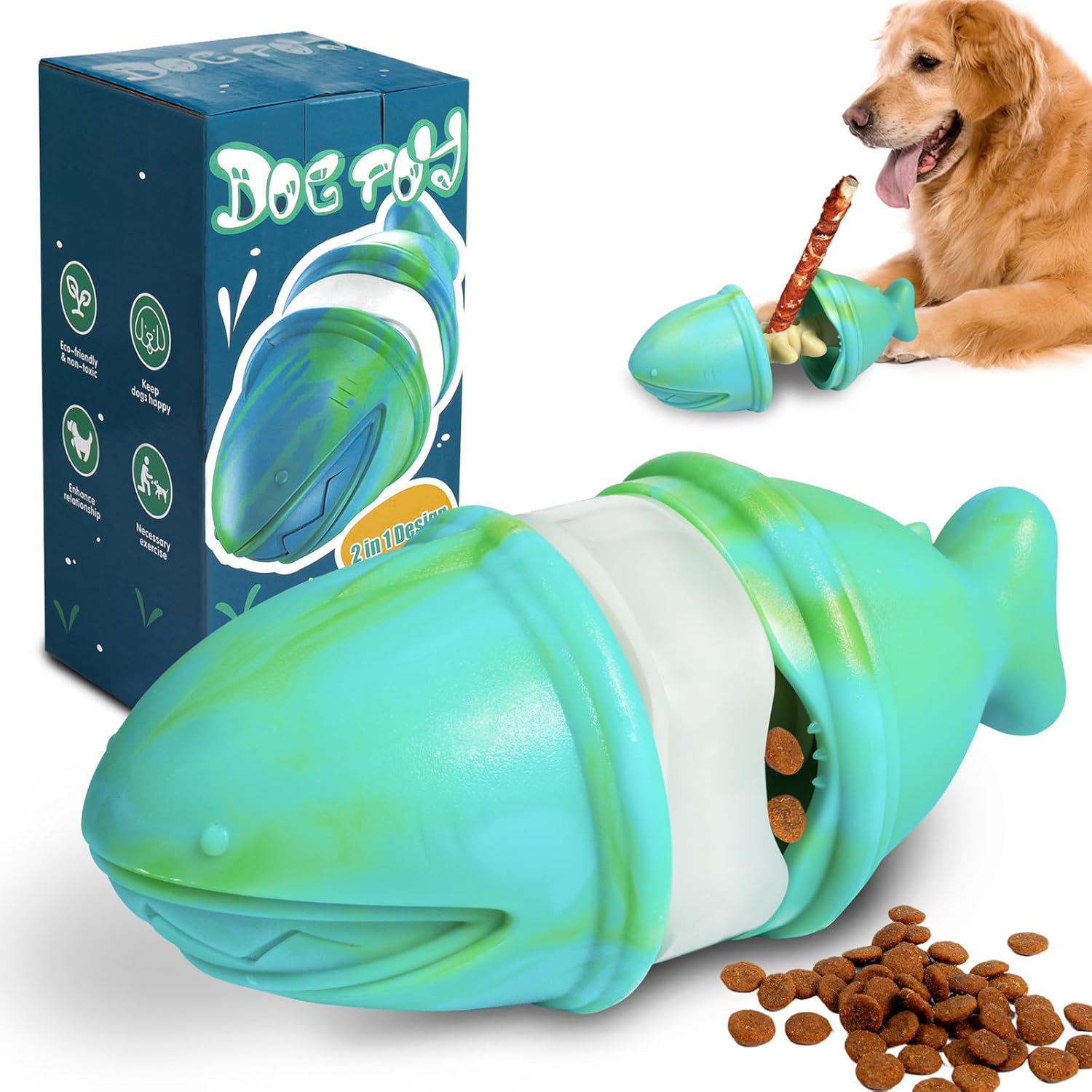 Mainan Kunyah & Tempat Penyimp - Rubber Treat Dispensing Dog Toy ulasan dan harga