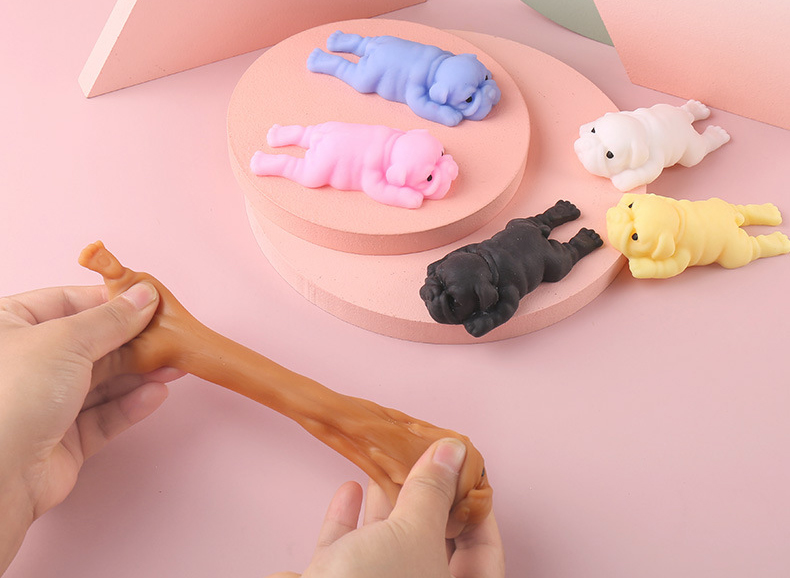 Mainan Fidget Anime Anjing Lic - Interactive Squeaky Plush Dog Toy ulasan dan harga