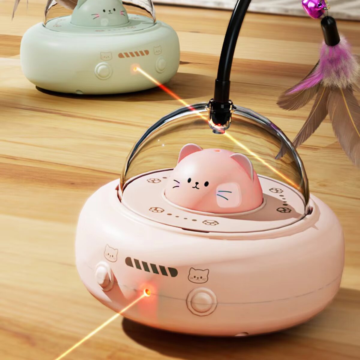 Robot Penggoda Kucing Otomatis - Laser Pointer Cat Toy Automatic ulasan dan harga