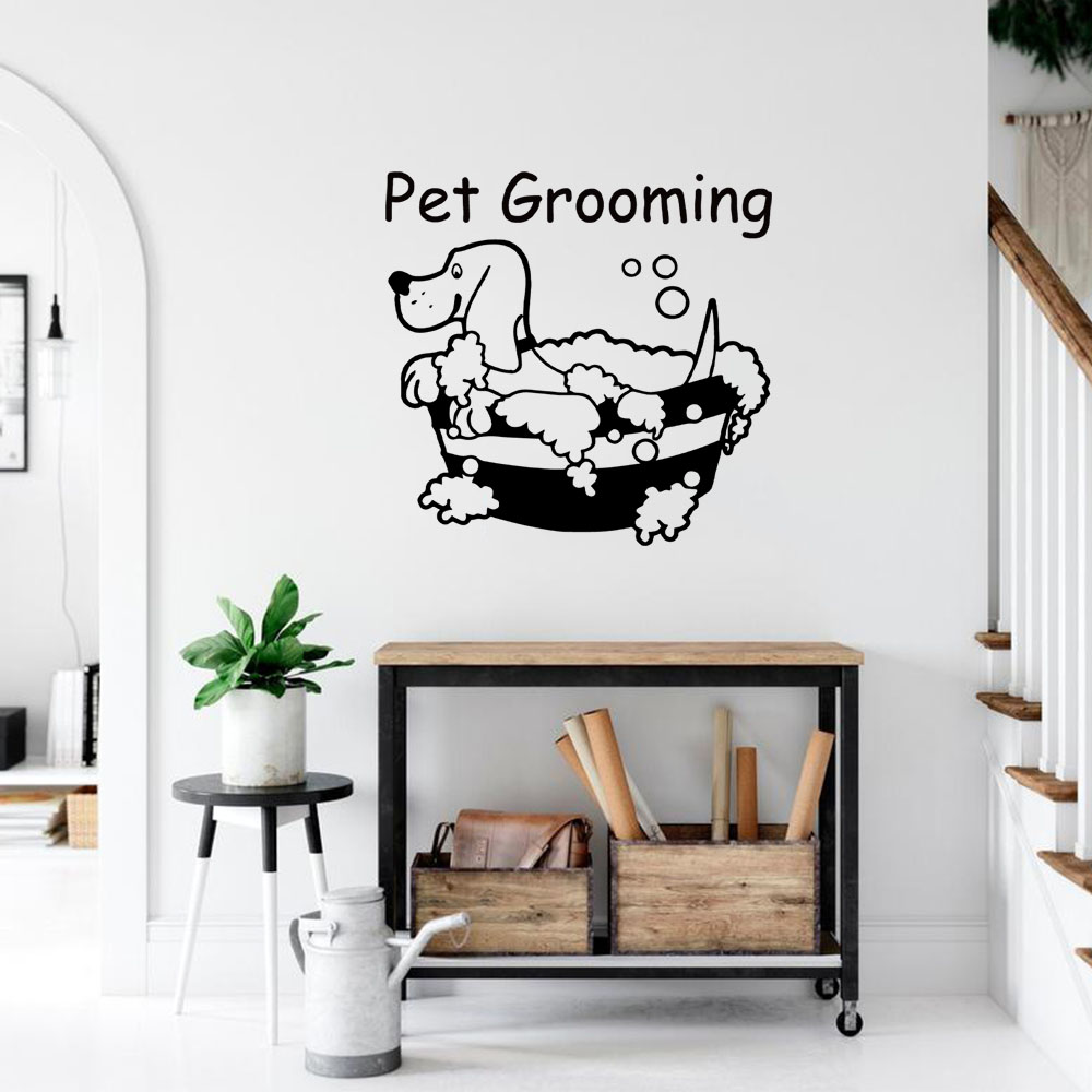 1PC Stiker PVC Dekorasi Rumah  - Pet Grooming ulasan dan harga