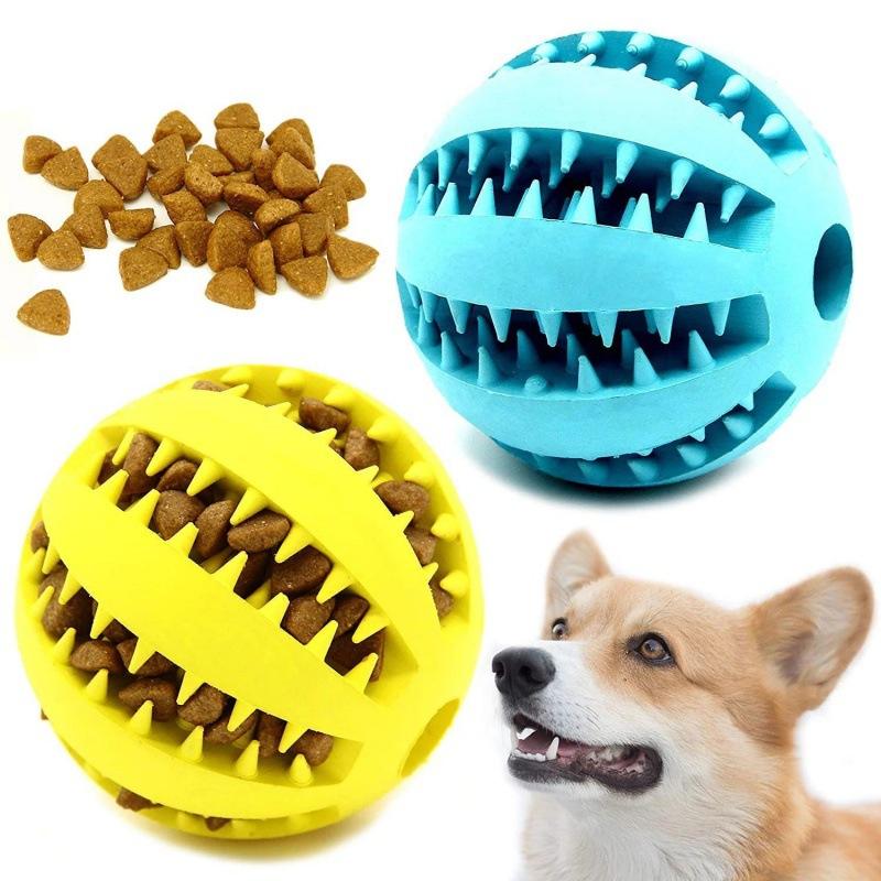 Bola Mainan Anjing Interaktif, - Rubber Treat Dispensing Dog Toy ulasan dan harga