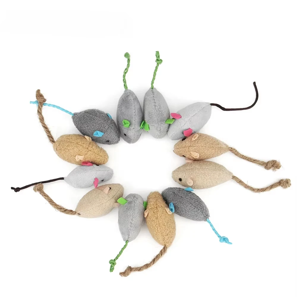 5 buah mainan tikus kucing den - Catnip Interactive Plush Mouse ulasan dan harga