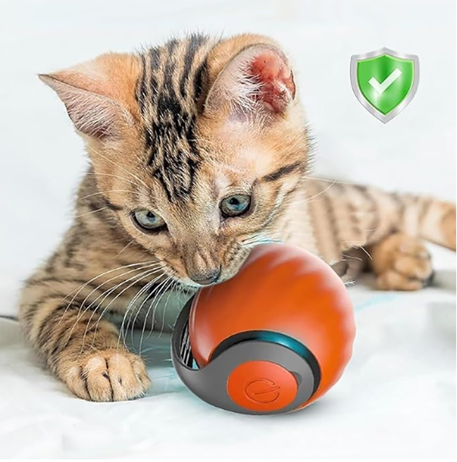 Bola Mainan Kucing Interaktif, - Automatic Moving Dog Ball ulasan dan harga