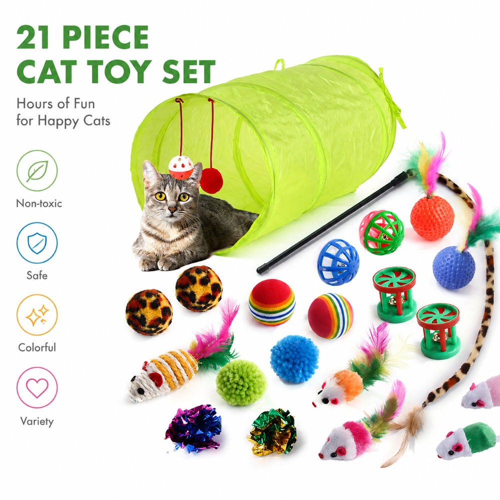 Set Mainan Kucing Beragam: Ton - Catnip Interactive Plush Mouse ulasan dan harga