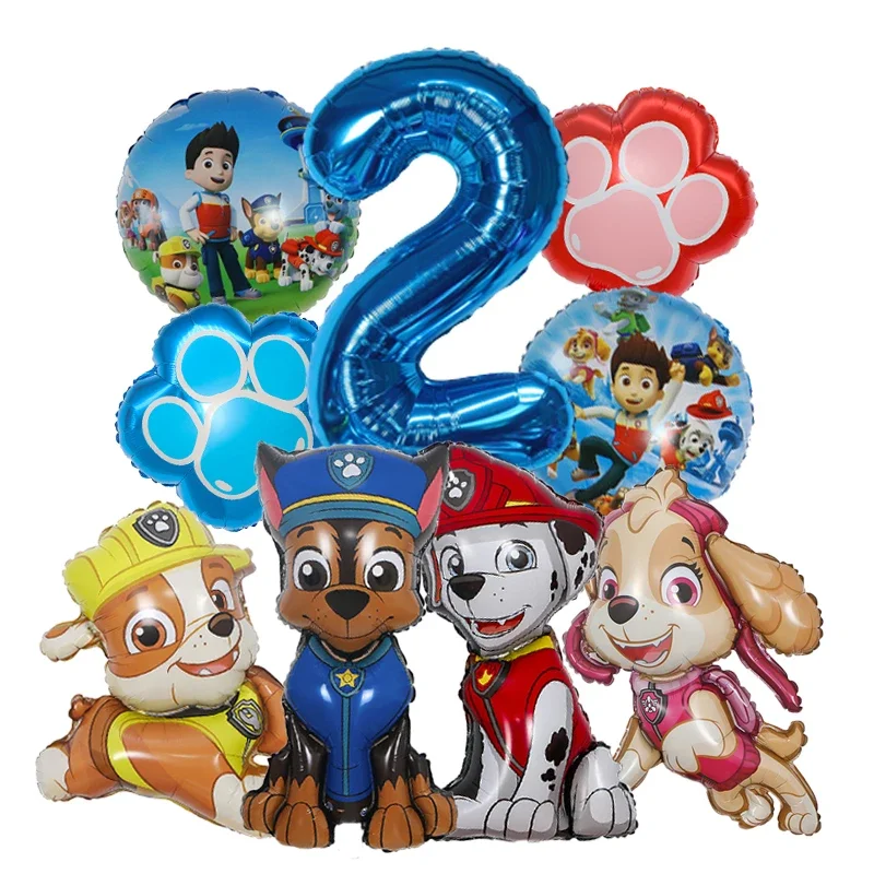 9pcs Balon Foil Kartun Paw Pat - Dog Toys ulasan dan harga